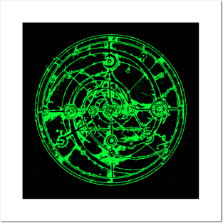 Wheel Of Congruence Redux Green Posters and Art